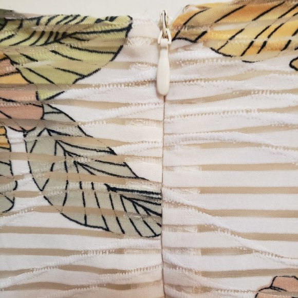 KASPER, Floral-Print Flutter-Sleeve Sheath Dress, Size 14 - Picture 9 of 14